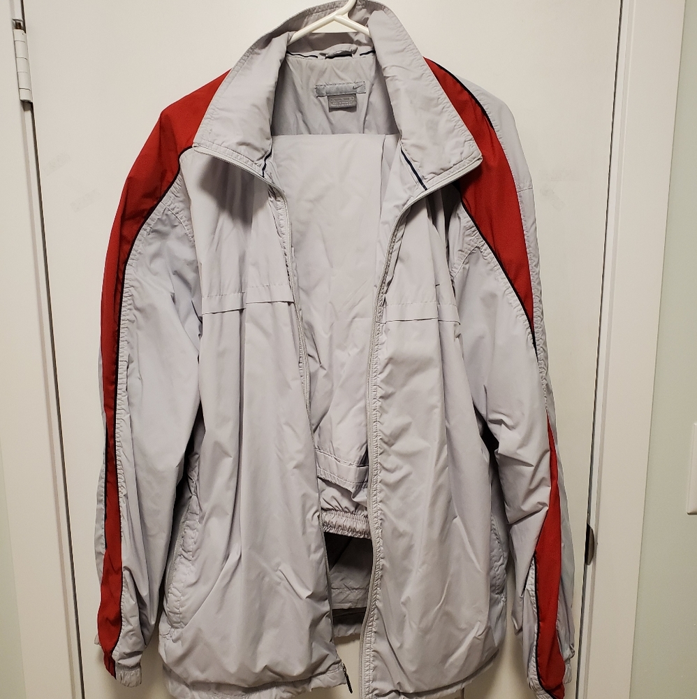 Nike Tracksuit - Gray/Red - Racing Striped -
